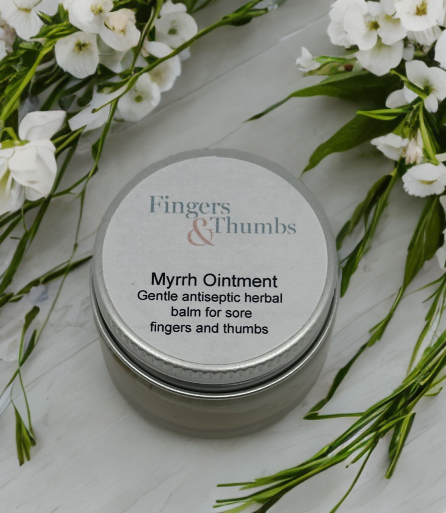 Hand and Finger Herbal Balm - soothing to help sore hands and fingers to heal