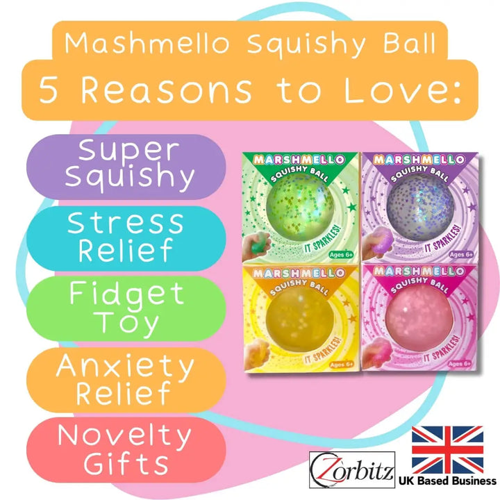 Sensory Soft Squishy Ball | Fidget Toy - help with anxiety, stress, autism and ADHD