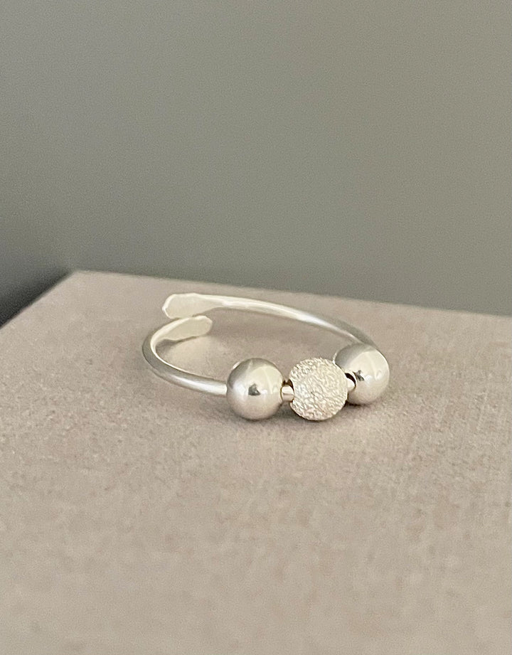 Fidget 3-Beads Ring Anxiety Stress reliever